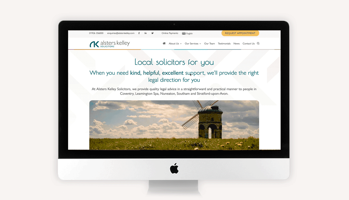 Alsters Kelley Website Page